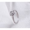Egyszerű tervezésű virág alakú nyitott s925 ezüst gyűrű