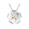 Virág alakú ezüst nyaklánc