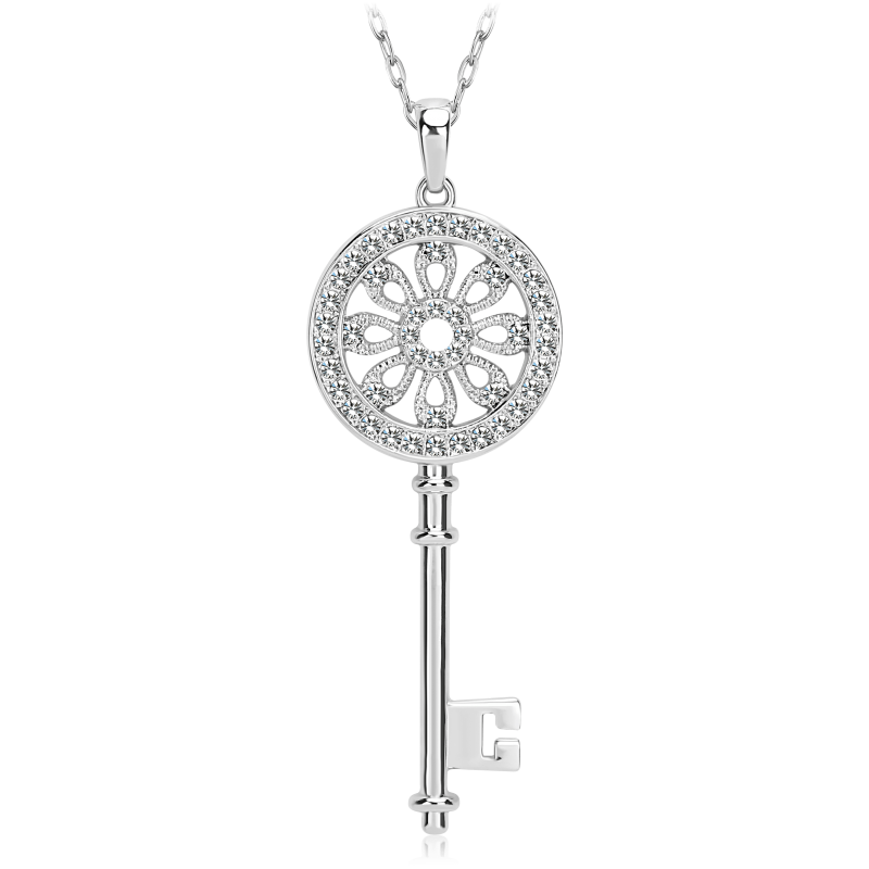 Kulcs alakú medálos divat nyaklánc